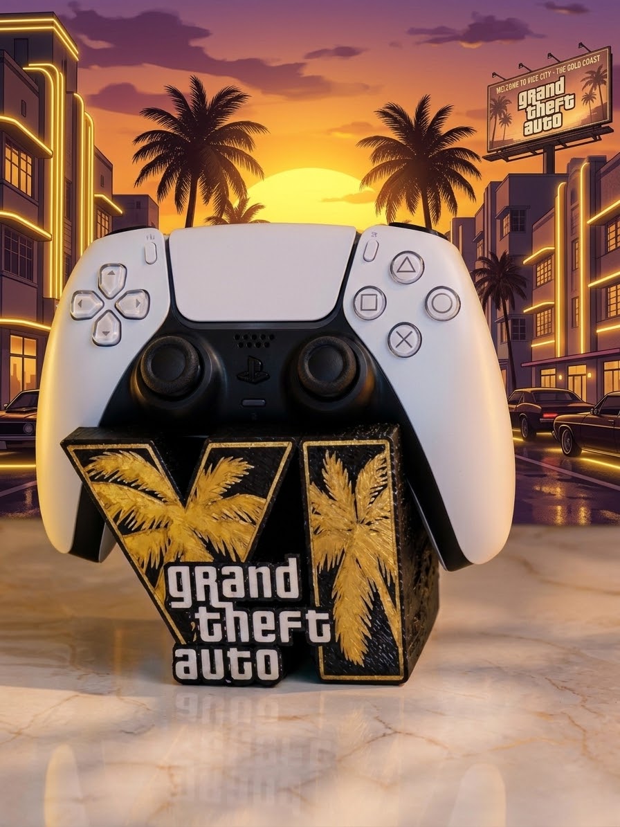 ✨ Supporto Controller GTA VI – Luxury Gold Edition