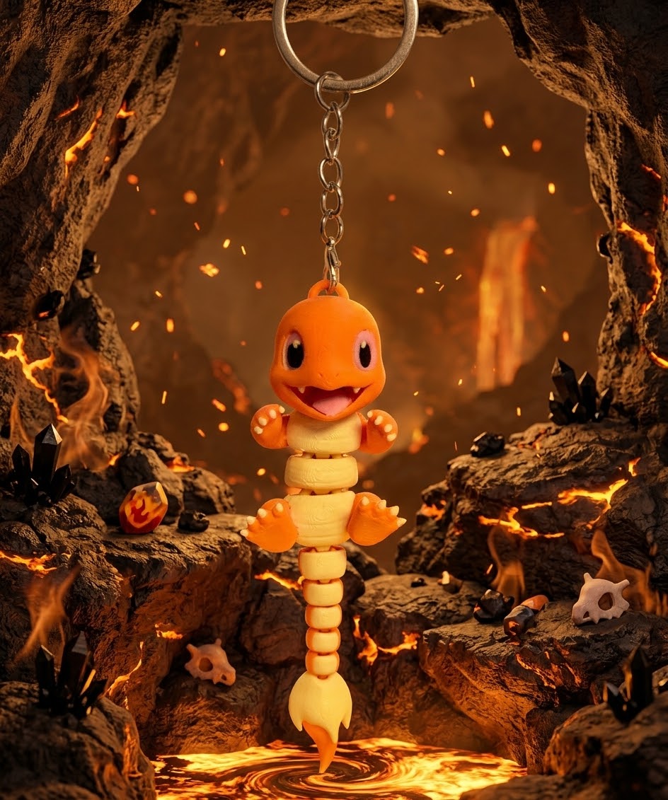 Charmander Keychain Il Portachiavi di Fuoco per Veri Allenatori