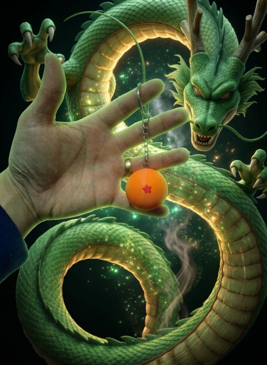 Le 7 sfere del drago keychain Il Portachiavi dei Sogni
